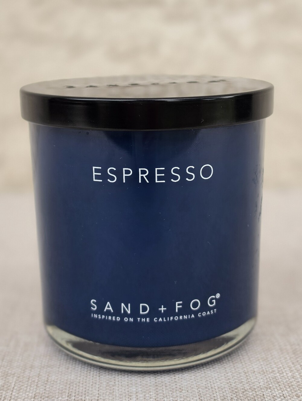Sand + Fog Espresso Scented Candle - Navy 11.5oz New